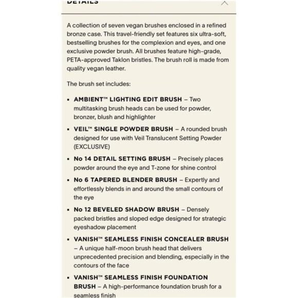 Pro Cosmetic Makeup Brush Hourglass LIMITED OFFERHourglass leopard palette NWT - Picture 8 of 12